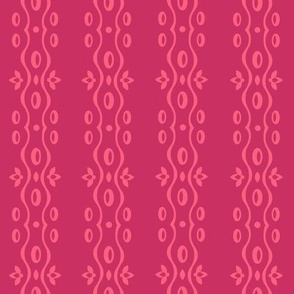 Frieze pattern Raspberry Pink