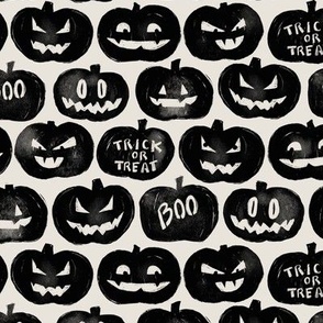 Boo Faced Jack-o-lanterns { white }