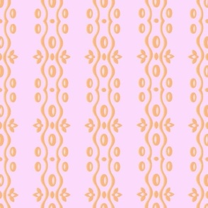 Nursery pastel motifs pink and gold