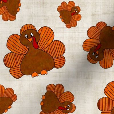 Large Scale Fall Autumn Thanksgiving Day Turkey Toss  Non Directional