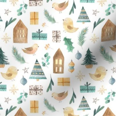 Smaller Scale Scandi Winter Cozy Hygge Christmas Scatter