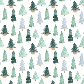 Bigger Scale Scandi Winter Forest Christmas Pine Holiday Trees