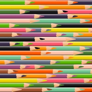 Colored Pencils Warm