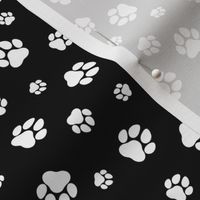 Paw Prints Black and White