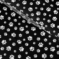 Paw Prints Black and White