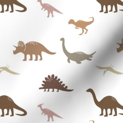 Large Scale RAWR Dinosaurs Neutral Boho Nursery Coordinate