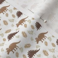 Small Scale RAWR Dinosaurs and Leaves Neutral Boho Nursery Coordinate
