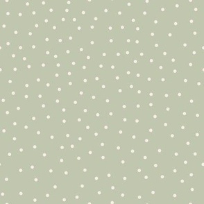 Feel Like Fall - Cream Dots on Mint