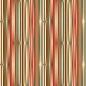 Geometric stripe red_ green_ white and gold