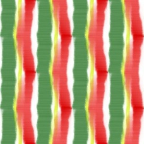 Random stripe red_ green_ gold and white