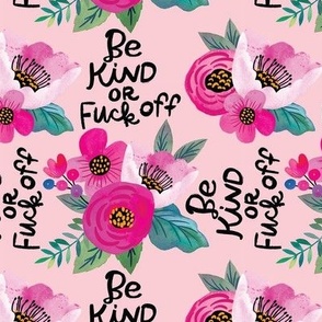 Be kind or fuck off 