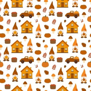 Medium Scale Gnomie Homes Fall Thanksgiving Autumn Gnomes