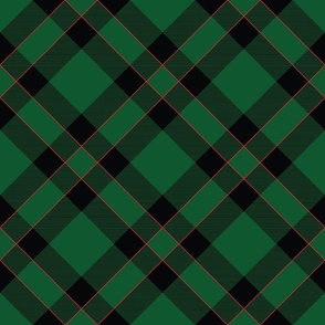 Merry and Bright Holiday Green and Red Christmas Buffalo Plaid