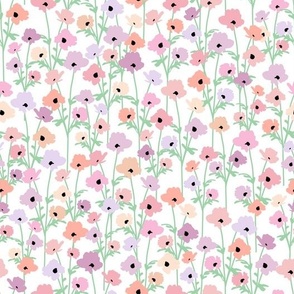 Pastel Pinks Flower Garden