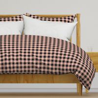 Peach Blush Buffalo Plaid 1"