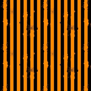 Spooky black and orange stripes