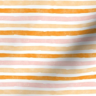 pastel halloween stripes - pink and orange - LAD21
