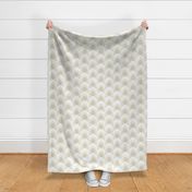 Hex Deco Art Deco Sunrise large scale in grey by Pippa Shaw