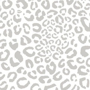 leopard print - light gray - large scale