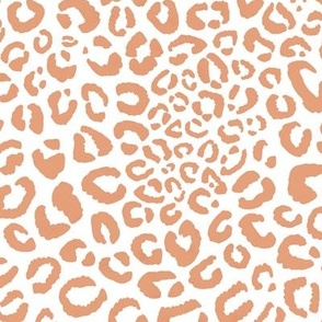 leopard print - light orange - large scale