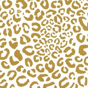 leopard print - matte gold - large scale