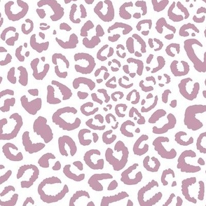 leopard print - mauve purple - large scale