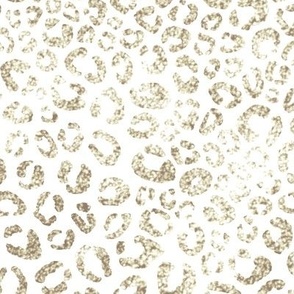 leopard print - sparkly gold - large scale