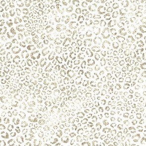 leopard print - sparkly gold - regular scale