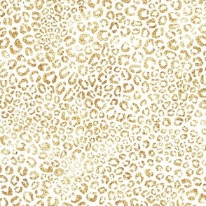 leopard print - sparkly gold yellow - regular scale