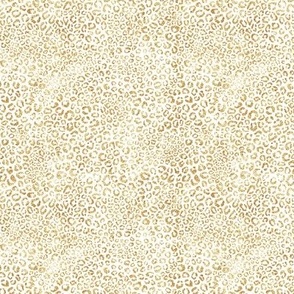 leopard print - sparkly gold yellow - small scale