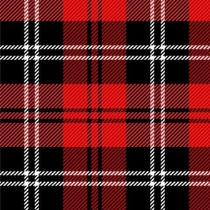 Tartan Plaid red black 