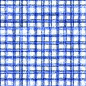 watercolor gingham in blue
