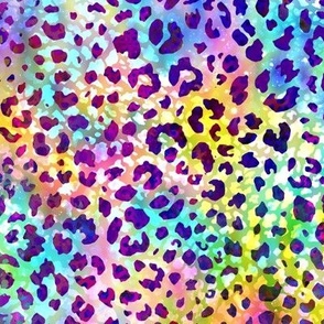 Wild Thang Cheetah leopard rainbow colors