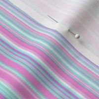 Stripe pastel lavender fuschia turq