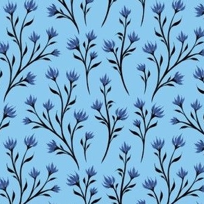 Little Wildflowers - Blue