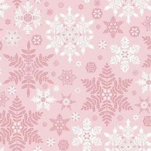 Snowflakes - pink