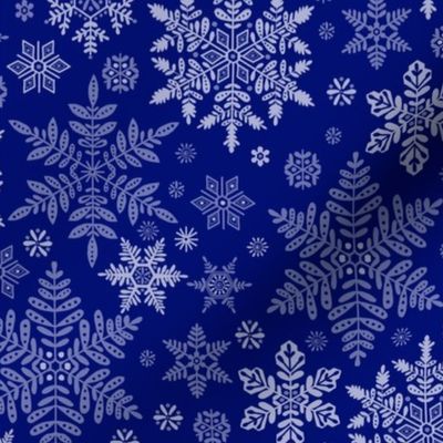 Snowflakes - blue