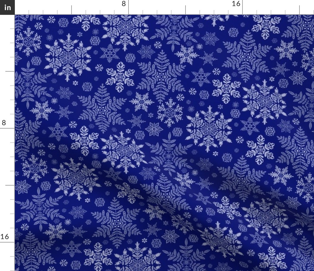 Snowflakes - blue