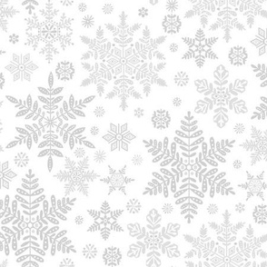Snowflakes - white