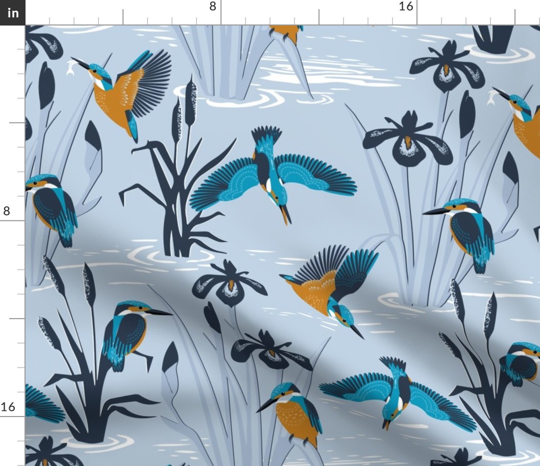 kingfishers - in cozy petal solids