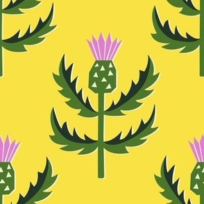Thistle Yellow Background