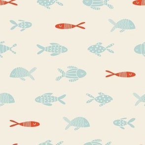 Fishes seamless pattern design