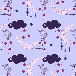 unicorns stars and clouds dripping 
