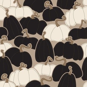 Patchy Pumpkins (Black White Brown)