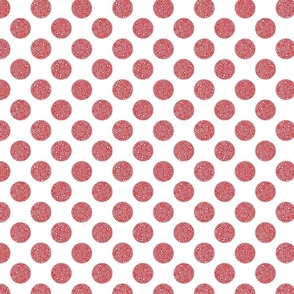 Strawberry Red Dots on a White background
