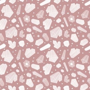 Rust Pink Crystal Quartz Pattern, Small