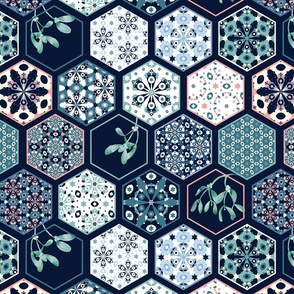 Kaleidoscope Snowflake patchwork