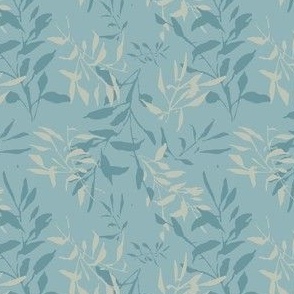 Layered Leaves - Teal