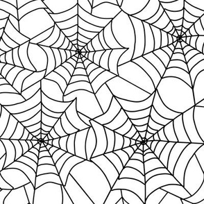 Halloween Tie spooky spider web design fin 