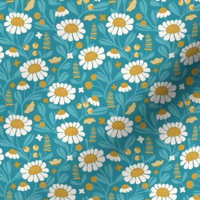 Camomile Fields Turquoise Small